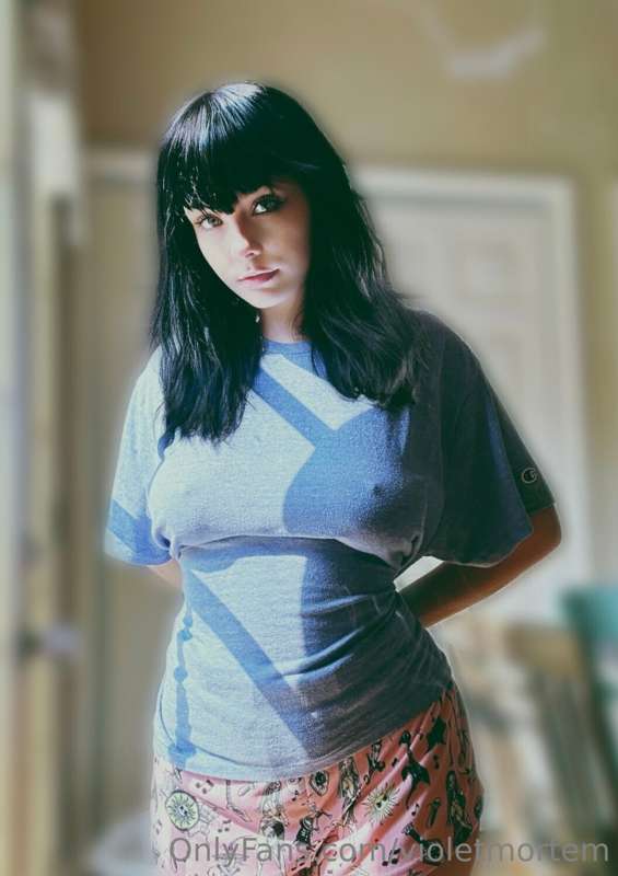 Your girlfriend likes to wear your t shirts. I hope that’s o..