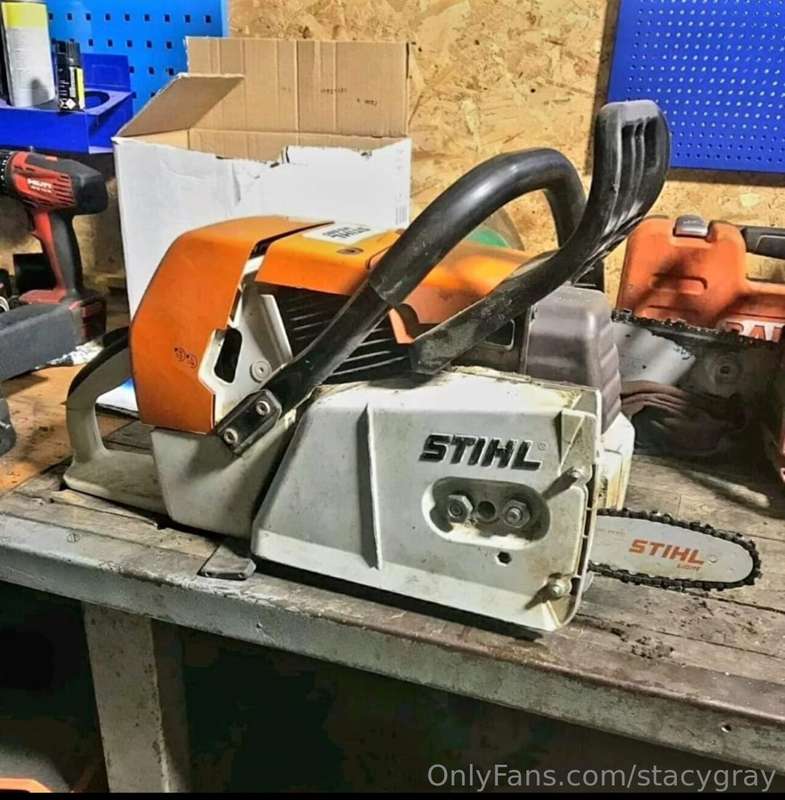 Hubbies ChainSaw When it gets Cold…🥶🪚🐢