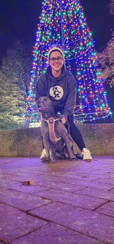 Me and the puppy dog loved the lights ✨️