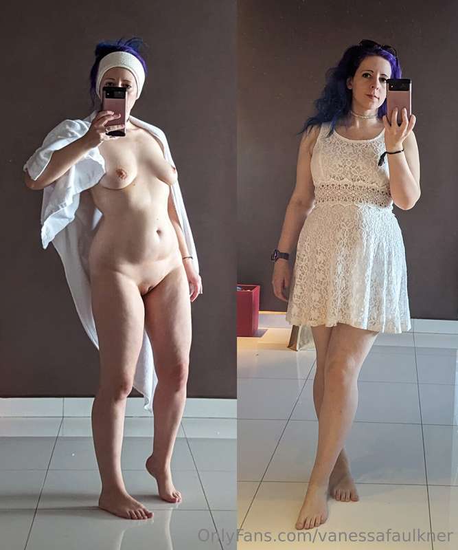 Fresh outta the shower vs ready for the day. Loved this extr..