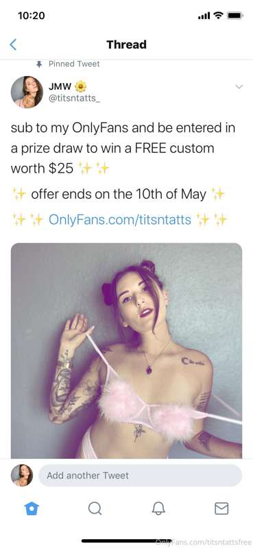 https://OnlyFans.com/titsntatts 

only $3 right now!!!