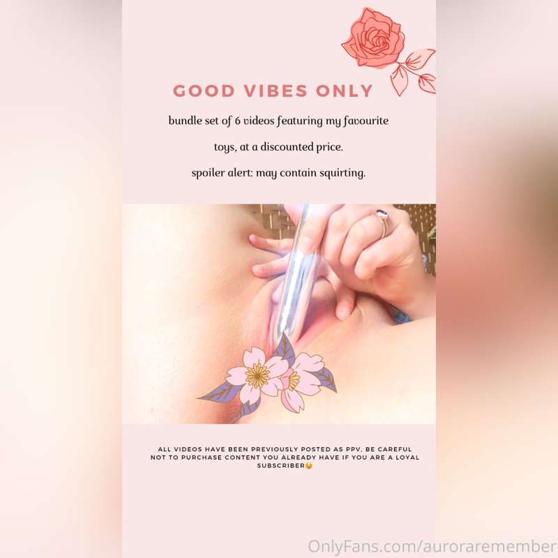 💗good vibes only💗 
Solo toy masturbaion video bundle, set of..