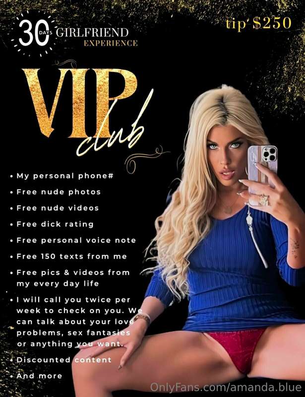 Wanna be a part of my **VIP**⭐**CLUB** ?
