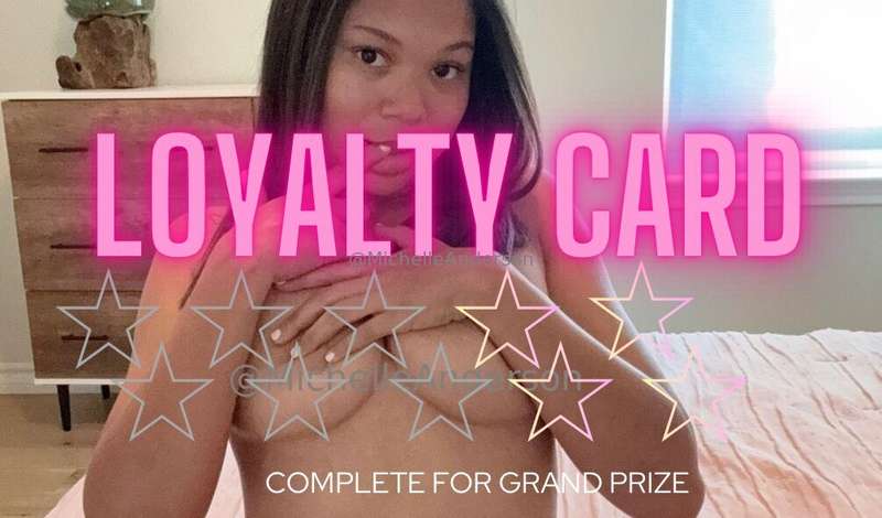 So, I’ve created this LOYALTY CARD for you!! Complete stars ..