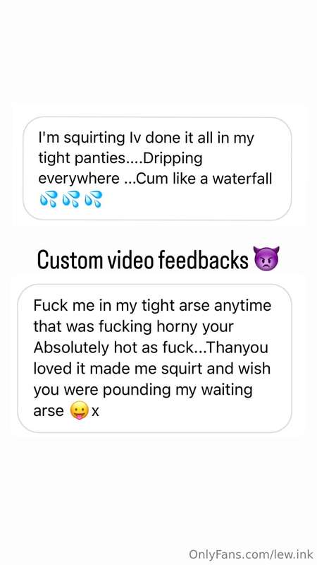 Personalised custom video feedback…. Message me now and tell..