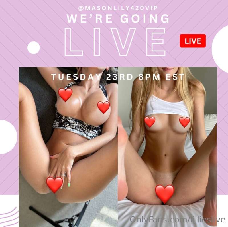 Who is ready for our live Tuesday 😈 8pm EST!  @masonlily420v..