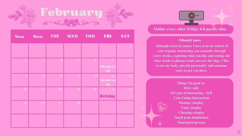 Schedule for February 