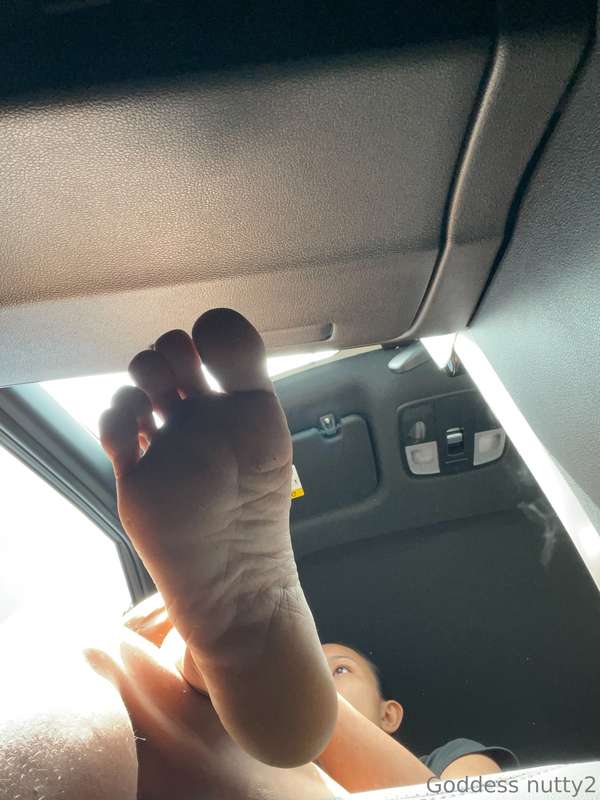 I know you're secretly looking at my soles under the car 😉