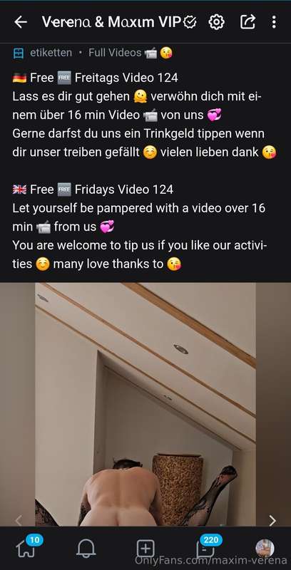 🇩🇪 Video 124 gerade online gegangen☺️ ➡️ @verena-maxim-vip ⬅..