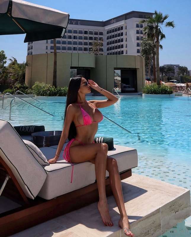 Pink suits me... So innocent, but just look at my tits... Ho..