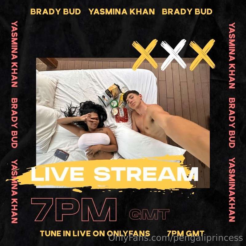 LIVESTREAM TONIGHT AT 7PM GMT WITH @bradybud ❤️