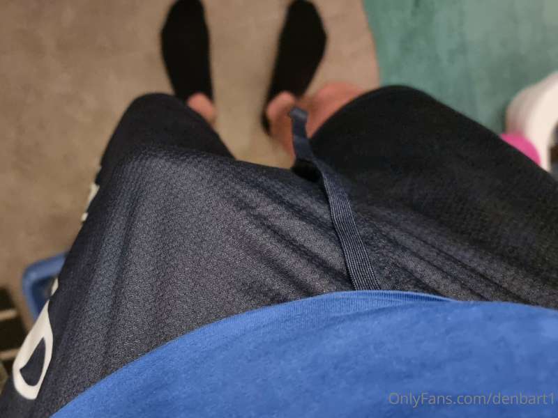 Maybe the boxer shorts are missing under the pants?