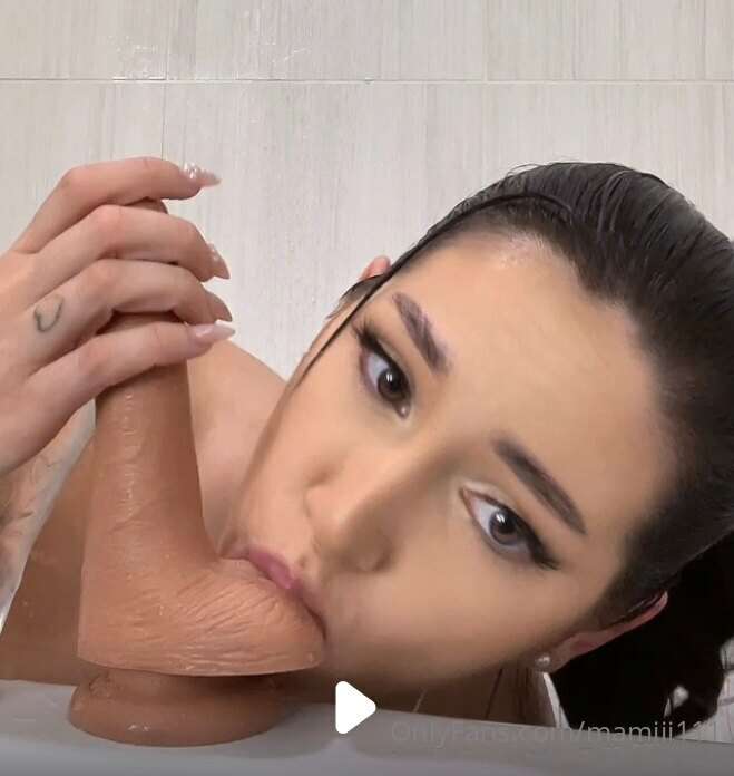 Did you like my bubble bath video? I miss having dick inside..