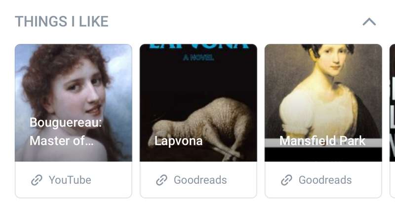 do people look at the “things I like” section on here? you g..