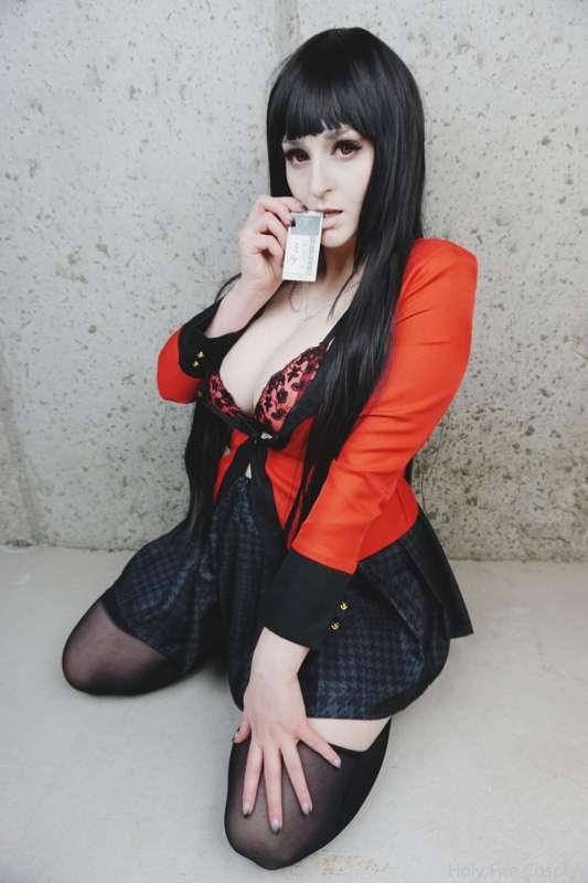 Tied up-Yumeko from Kakegurui Cosplay Lewds 5 photos! ❤️