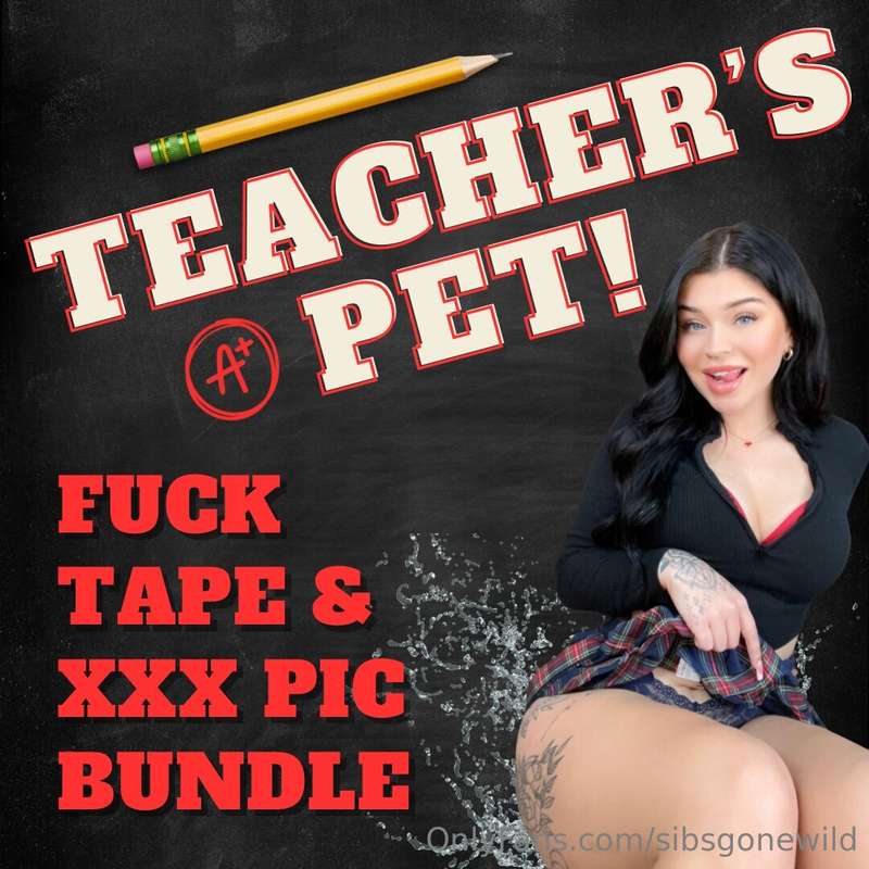 𝐓𝐄𝐀𝐂𝐇𝐄𝐑’𝐒 𝐏𝐄𝐓 🤓 I GOT AN A+ FOR ***SUCKING*** ***&*** ***FUC..