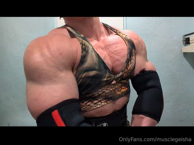 Pec Progress! Another edition filmed today, 9 Weeks Out, Aug..