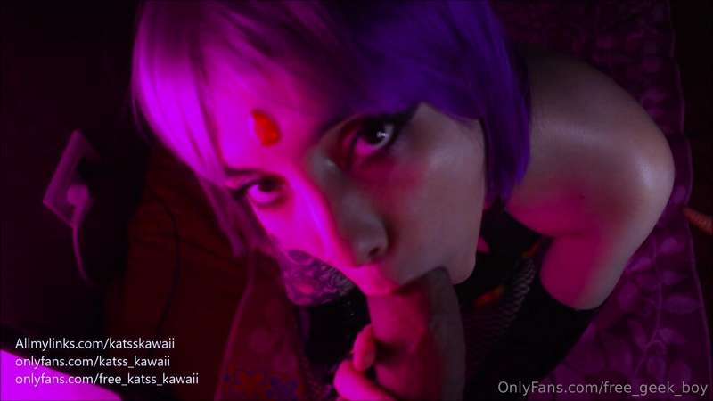 Raven from T Titans! with @free_katss_kawaii Blowjob and Fac..