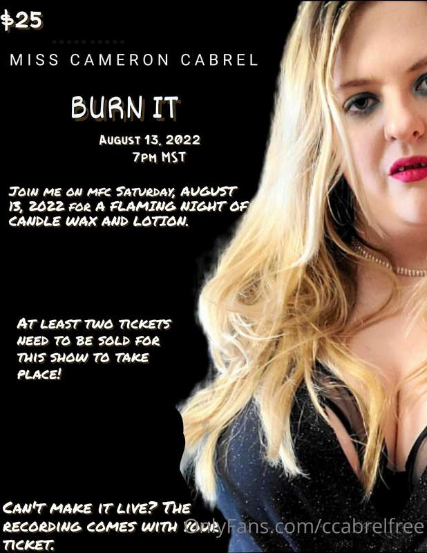 Join me this Saturday, August 13th on MFC for a night of can..