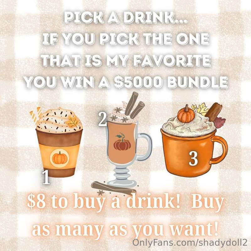 PICK A DRINK 🤪🙈