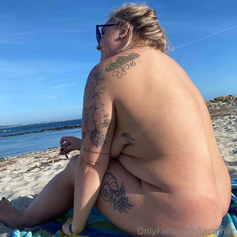 Nude beach in November.