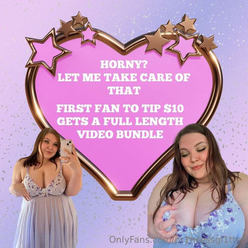 $10 for a full length video bundle 🥵⚡️ LIMITED TO 1 FAN ONLY..
