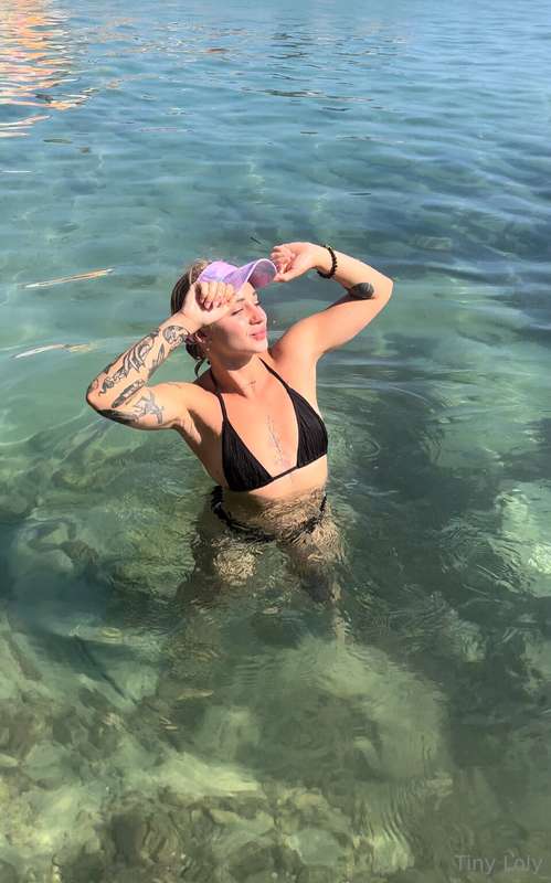 Once again I'm swimming, the water is a little cool I'm very..