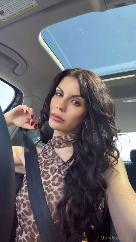 I call these car selfies “Bella’s signature” because what’s ..