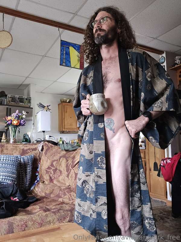 Morning coffee as I watch the lake through the window. Also ..