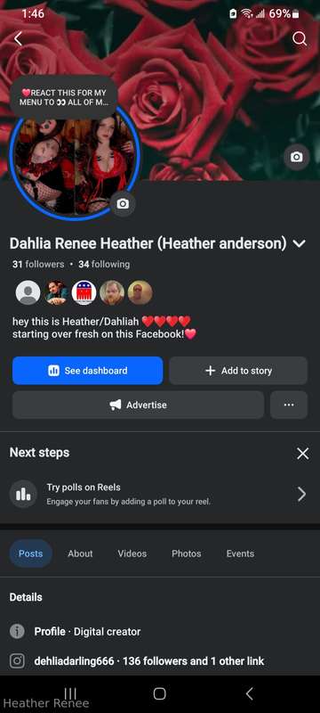 Sadly I lost my fb my main one,So come follow me here loves!..