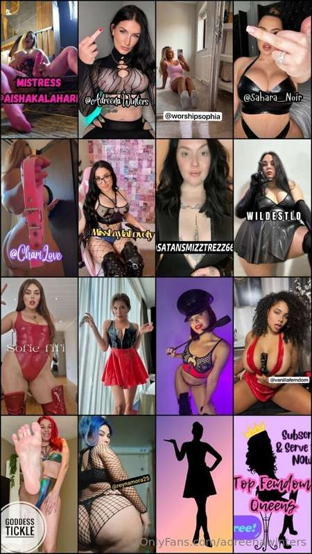 😈 FEMDOM FUN ALERT! SUBSCRIBE TO THE TOP FEMDOM QUEENS NOW!😈..