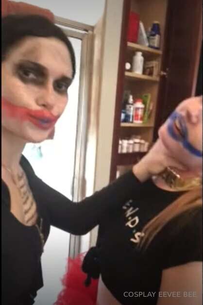 WICKED LAUGHS AND HARD FUCKJOKER & HARLEY QUEEN✨With her fac..
