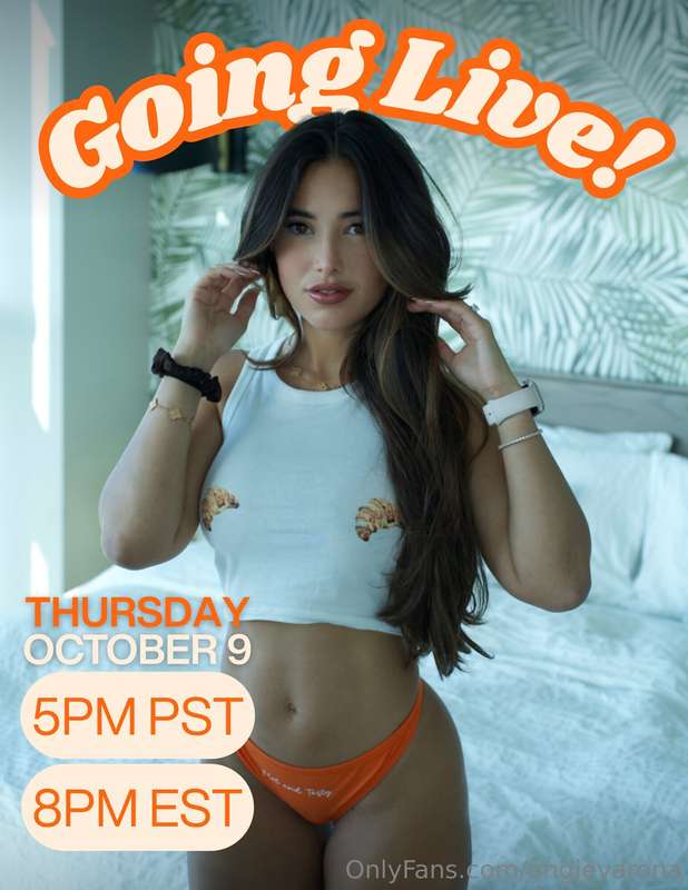 Guess who’s going live again? I hope I see everyone there 😍