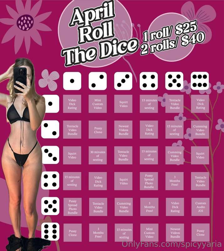 Hey babe!! I have a game for us to play! Tip $25 to play and..