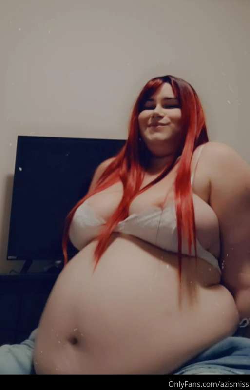 For those of you who wanted to see my belly stuffed to the b..