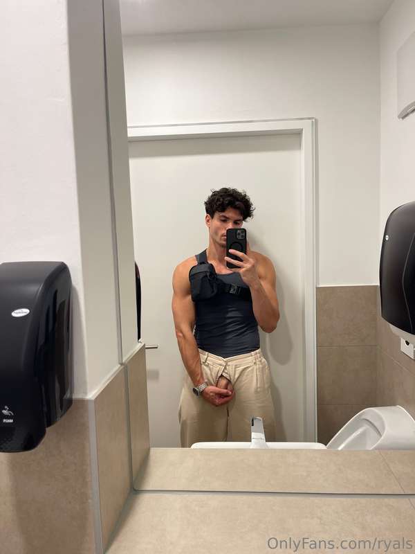 me and you and public bathroom, open your mouth please 