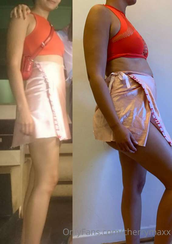 Recreated another old outfit 🥵 was a struggle to get this on..
