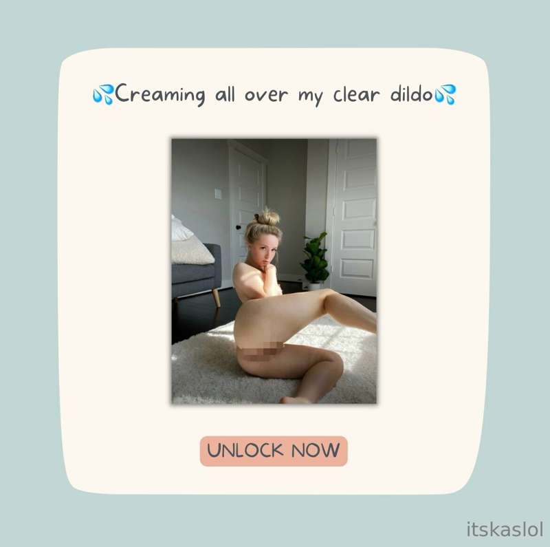 🥛 Creaming all over my clear dildo 🥛