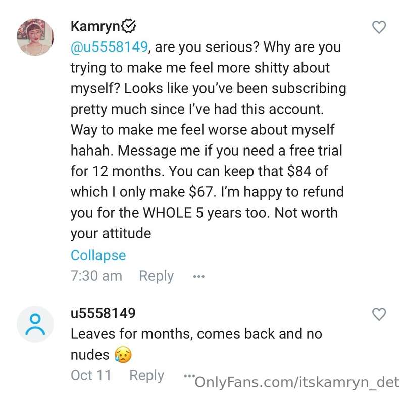 What a stupid and unnecessary comment…Like if you’ve been ar..