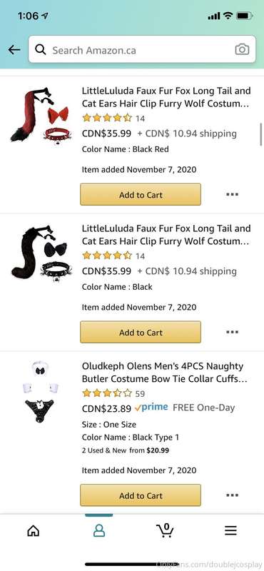 Added some cute ears, harnesses, and undies on my wish list ..