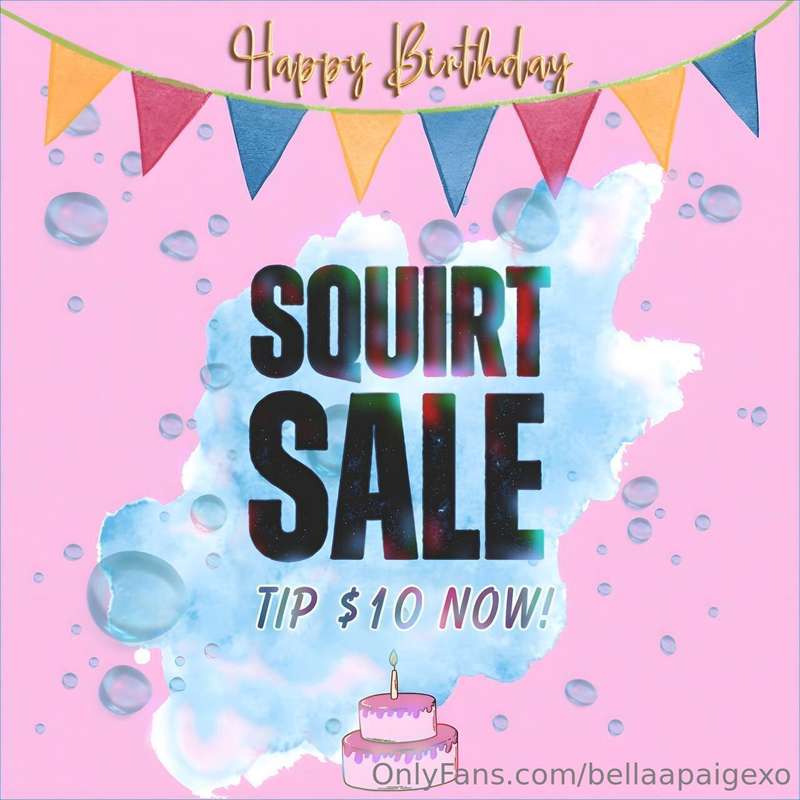 FIRST TO TIP GETS ALLLLLL OF MY SQUIRT VIDS 🥳🥳