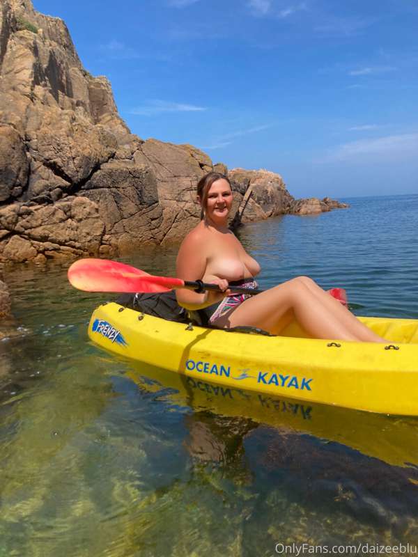 Today I went kayaking along the coast, stopped for lunch, di..