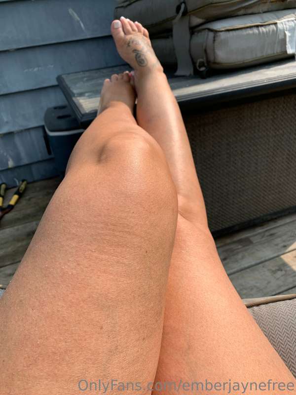 Relaxing on the deck….