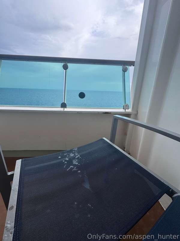 I squirted on my balcony of my cruise ship! Do you think the..