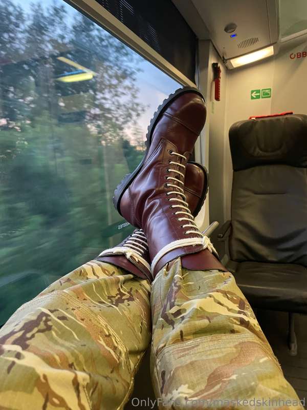 Travelling time. In one of my favourite 14-hole oxblood Shel..