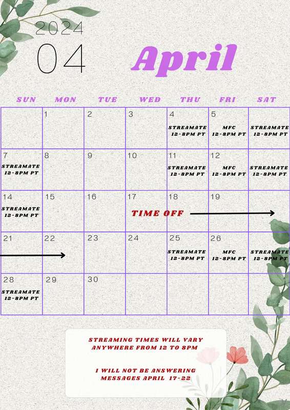 April calendar