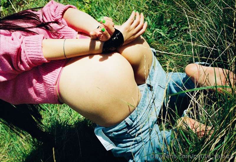 I loved the juxtaposition of PVC tape and grass