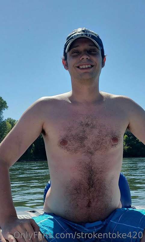 Great day on the river but I'm feeling a little tight now. W..