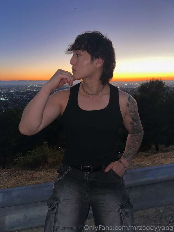 Do you think we should do something in front of the sunset? ..