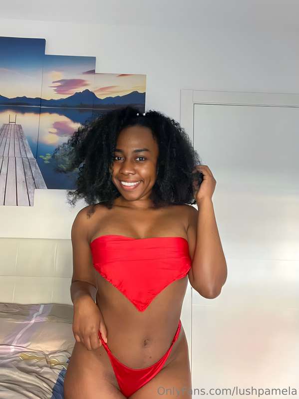 I think red color especially suits girls with dark skin, wha..
